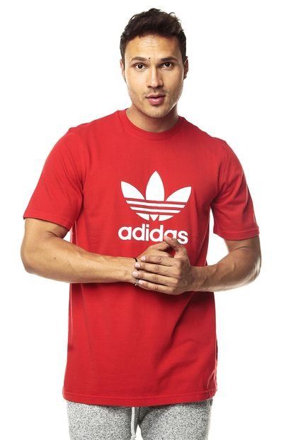Bienes diversos mínimo En riesgo Camiseta Roja adidas Originals Trefoil T-Shirt - Compra Ahora | Dafiti  Colombia