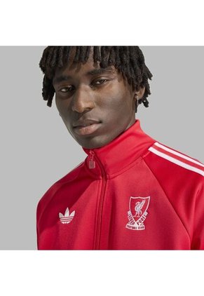 Chaqueta Adidas Hombre Deportiva Originals Liverpool FC - Rojo