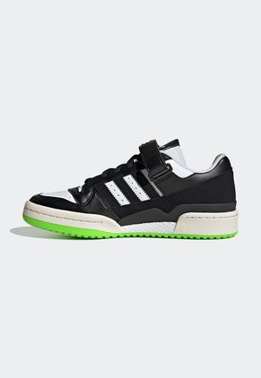 Tenis Lifestyle Negro-Blanco-Verde Neón adidas Originals Forum Low
