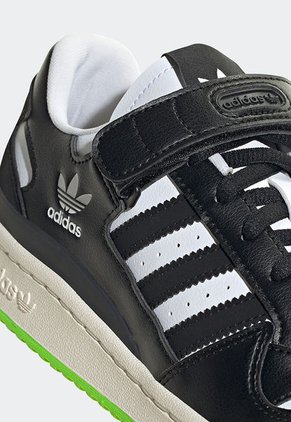 Tenis Lifestyle Negro-Blanco-Verde Neón adidas Originals Forum Low