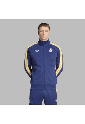 Chaqueta Adidas Hombre Deportiva Originals Real Madrid - Azul