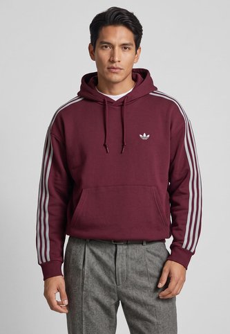 Hoodie adidas Originals Adicolor Classics 3 Rayas Vinotinto adidas Originals