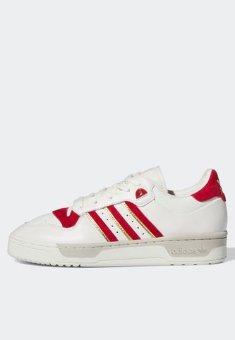 Tenis Lifestyle Marfil-Rojo-Dorado adidas Originals Rivalry Low 86 adidas Originals