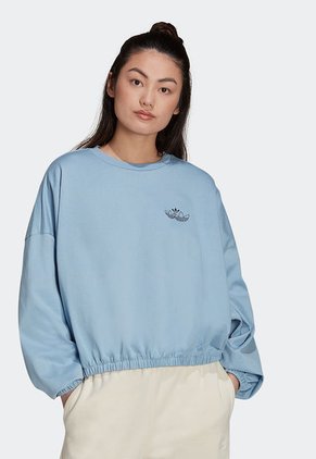 Buzo Azul Claro adidas Originals Trifolio Triple