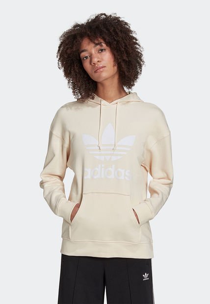 Buzo Beige-Blanco adidas Originals Adicolor Trifolio