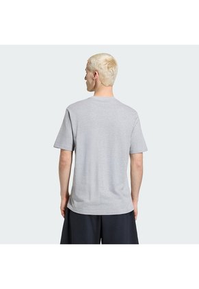 Camiseta Gris Adidas Essentials Trifolio Hombre