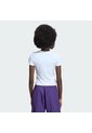 Camiseta Blanca Adidas Essentials Ceñida Mujer de adidas Originals
