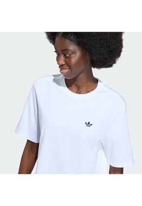 Camiseta Blanca Adidas Essentials Mujer