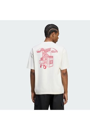 Camiseta Blanca Adidas Food Cart Hombre