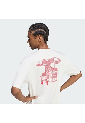 Camiseta Blanca Adidas Food Cart Hombre