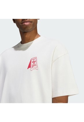 Camiseta Blanca Adidas Food Cart Hombre