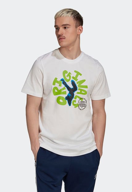 Camiseta Blanco-Verde-Azul adidas Originals Unite