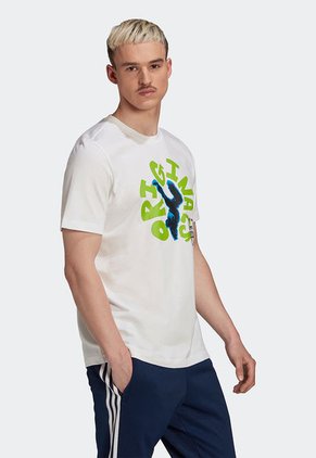 Camiseta Blanco-Verde-Azul adidas Originals Unite