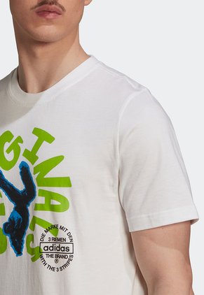 Camiseta Blanco-Verde-Azul adidas Originals Unite
