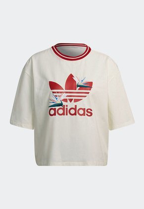 Camiseta Blanco-Rojo-Verde adidas Originals Thebe Magugu