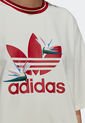 Camiseta Blanco-Rojo-Verde adidas Originals Thebe Magugu de adidas Originals