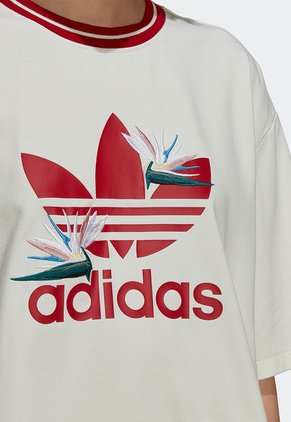 Camiseta Blanco-Rojo-Verde adidas Originals Thebe Magugu