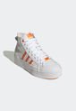Tenis Lifestyle Blanco-Naranja adidas Originals NIZZA PLATFORM MID VEGAN SHOES de adidas Originals
