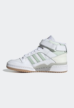 Tenis Lifestyle Blanco-Verde-Café adidas Originals Forum Mid