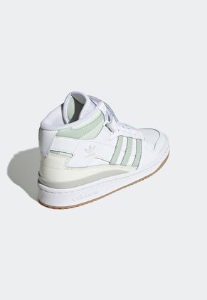 Tenis Lifestyle Blanco-Verde-Café adidas Originals Forum Mid