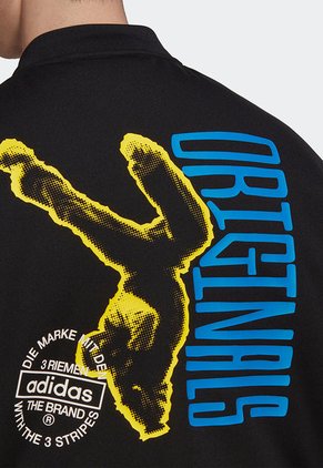 Chaqueta Negro-Blanco-Amarillo adidas Originals Unite