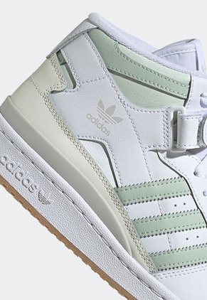 Tenis Lifestyle Blanco-Verde-Café adidas Originals Forum Mid