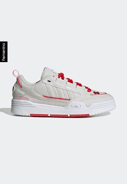 Tenis Lifestyle Gris-Rojo-Blanco-Rosa adidas Originals Hello Kitty Adi2000