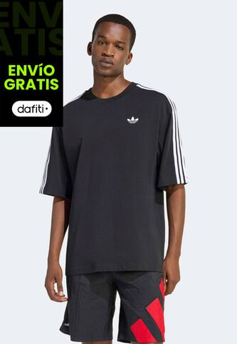 Camiseta adidas Originals ADICOLOR 3 RAYAS Negro adidas Originals