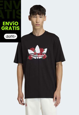 Camiseta adidas Originals Serie Trifolio Roses Negro adidas Originals
