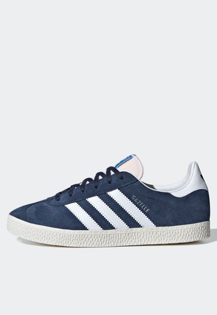 Tenis Lifestyle Azul Navy-Blanco-Beige adidas Originals Gazelle