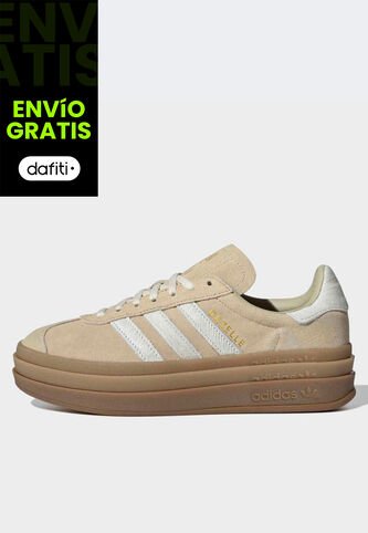 Tenis Lifestyle adidas Originals Gazelle Bold Caqui adidas Originals