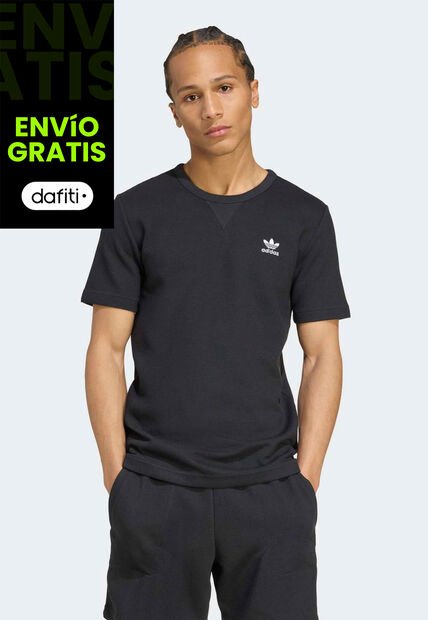 Camiseta adidas Originals Essentials Waffle Negro