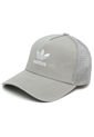 Gorra Gris adidas Originals Trefoil Trucker de adidas Originals