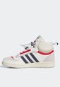 Tenis Lifestyle Marfil-Beige-Rojo-Azul adidas Originals Top Ten LP de adidas Originals