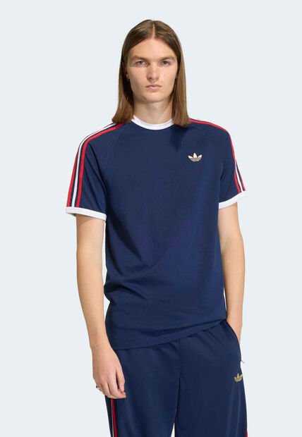 Camiseta adidas Originals 3 Rayas Azul