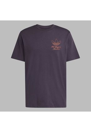 Camiseta Adidas Hombre FCBayern Terrace Icons Graphi-Purpura
