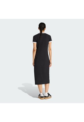 Vestido Negro Adidas 3 Rayas Mujer