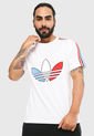 Camiseta Blanco-Azul-Rojo adidas Originals Adicolor Tricolor de adidas Originals