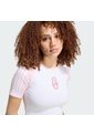 Camiseta Blanca Adidas Corta Care Bears Mujer de adidas Originals