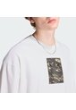 Camiseta Blanca Adidas Etiqueta La Lengüeta Camuflaje Hombre de adidas Originals