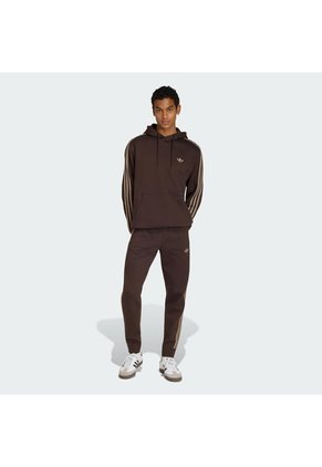 Buzo Café Adidas 3 Rayas Hombre