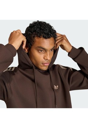 Buzo Café Adidas 3 Rayas Hombre