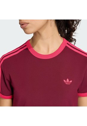 Vestido Vinotinto Adidas 3 Rayas Mujer