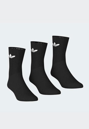 Medias X3 adidas Originals Trefoil Cushion Crew  Negro