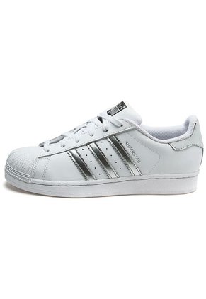 Tenis Blanco-Plateado adidas Originals superstar