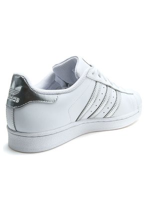 Tenis Blanco-Plateado adidas Originals superstar