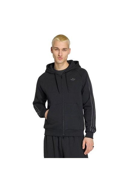 Buzo Negro Adidas Adicolor Over The Hood Stripes Hombre