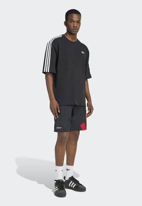 Camiseta adidas Originals ADICOLOR 3 RAYAS Negro