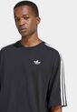 Camiseta adidas Originals ADICOLOR 3 RAYAS Negro de adidas Originals