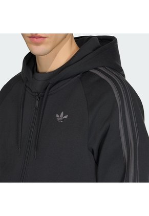 Buzo Negro Adidas Adicolor Over The Hood Stripes Hombre